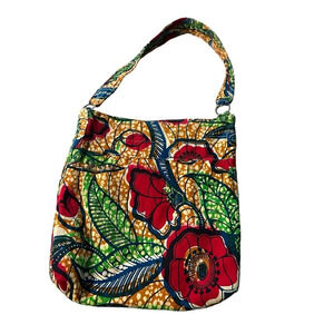 Handmade Quilted Colorful shoulder tote bag